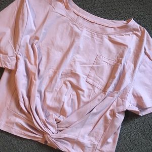 Light pink crop top M